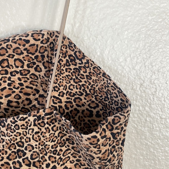Urban Outfitters leopard mini dress Size 2 - Picture 10 of 12